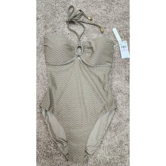 Trina Turk Swimsuit Empire Bandeau One Piece Bathing suit 6 - Picture 3 of 10